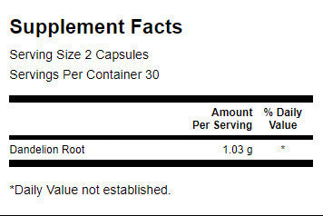 Dandelion Root 515 mg - 60 kapsul