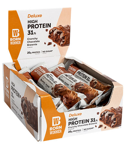 Deluxe Crunchy 31% visok beljakovinski bar - 12 x 64 gramov