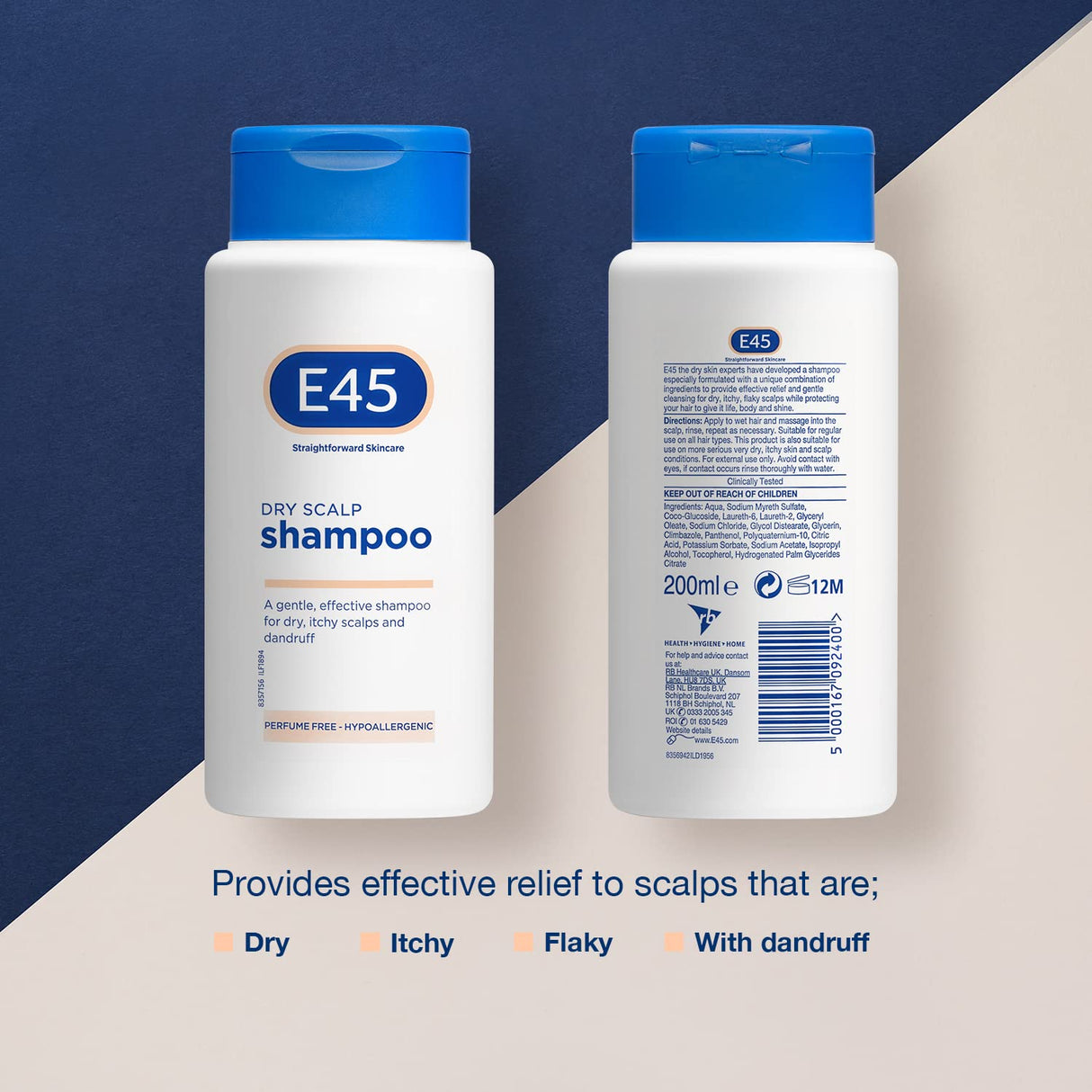 E45 dermatološki šampon proti suhemu lasišču - 200 ml