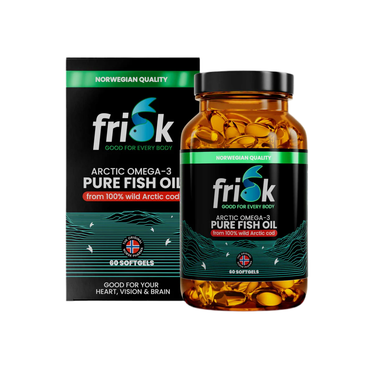 Arktična čista-omega-3 iz 100% divje arktične trske-60 kapsul
