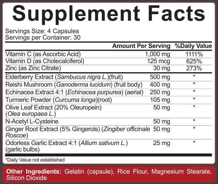 Imunski branilec | Največja imunska podpora 120 kapsul