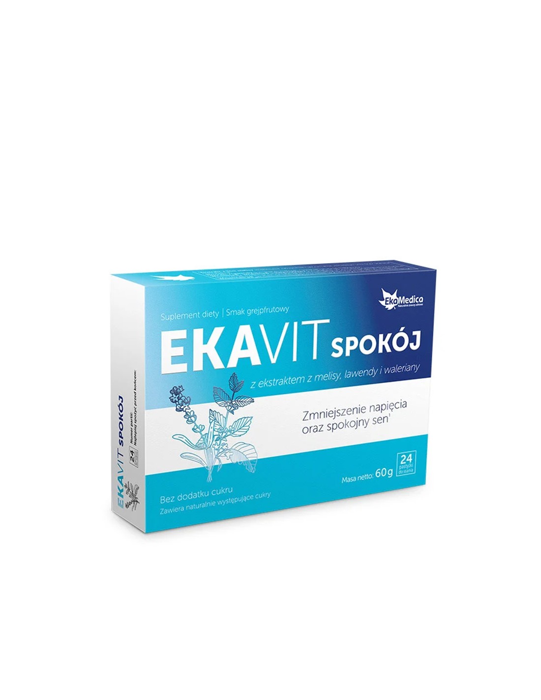 Formula živčnega sistema Ekavit z limoninim balzamom, sivko in valerijanskim izvlečkom, 24 pasti