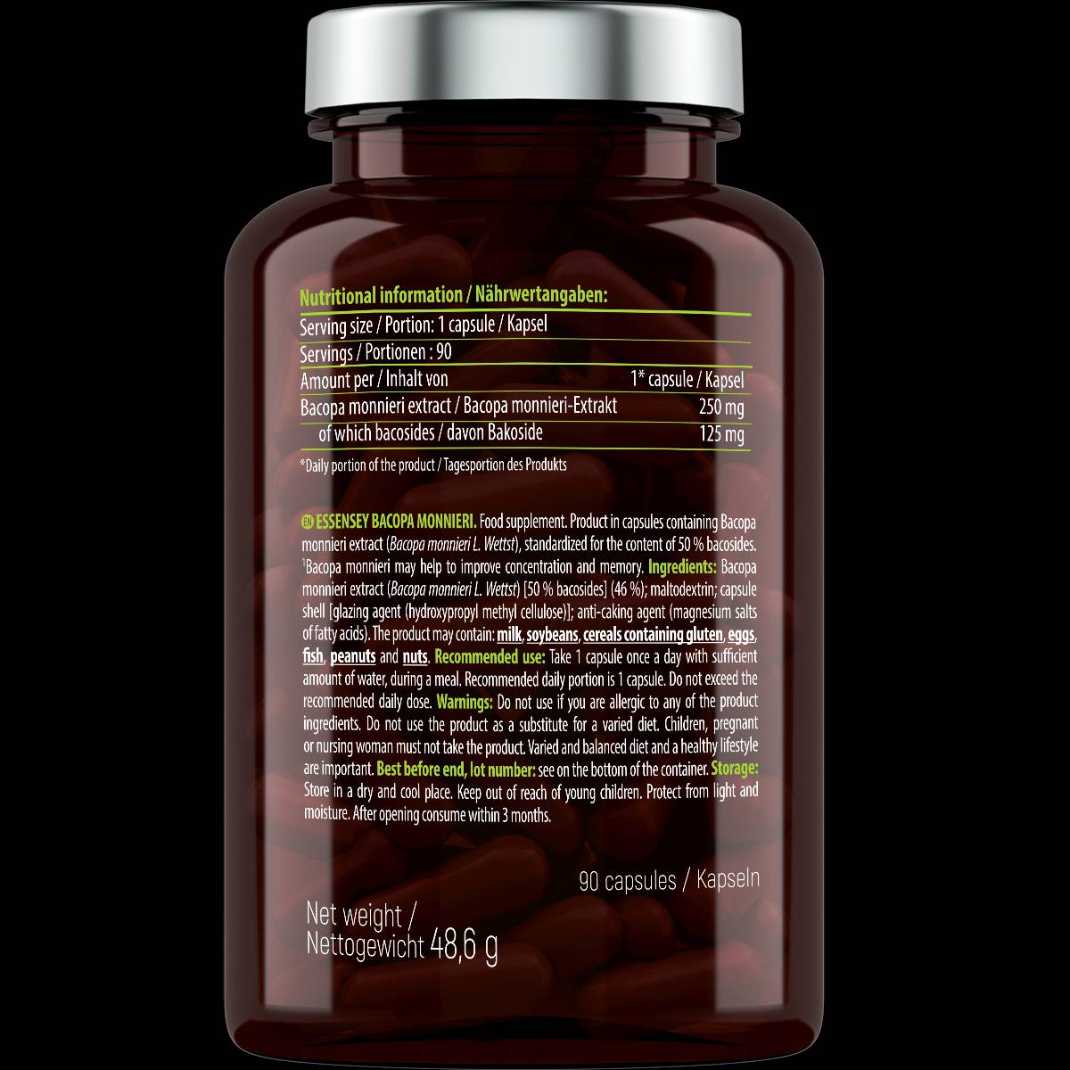 Bacopa Monnieri 250 mg - 90 kapsul