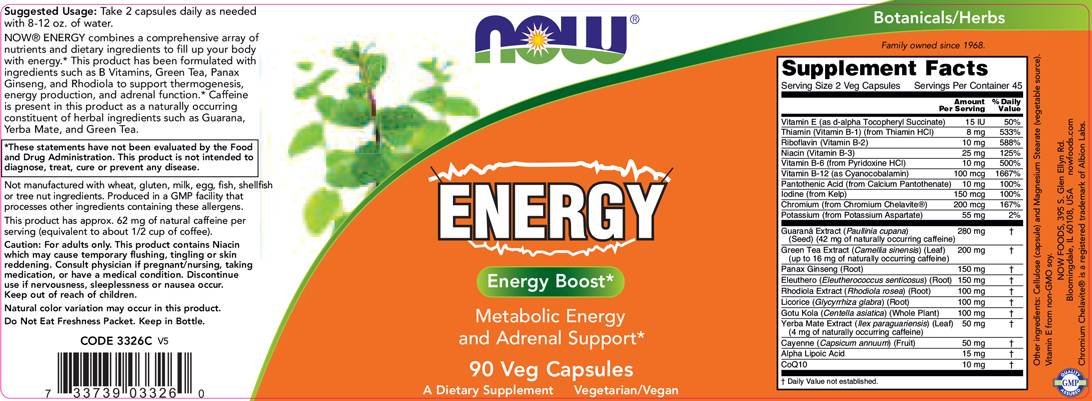 Energija - 90 kapsul