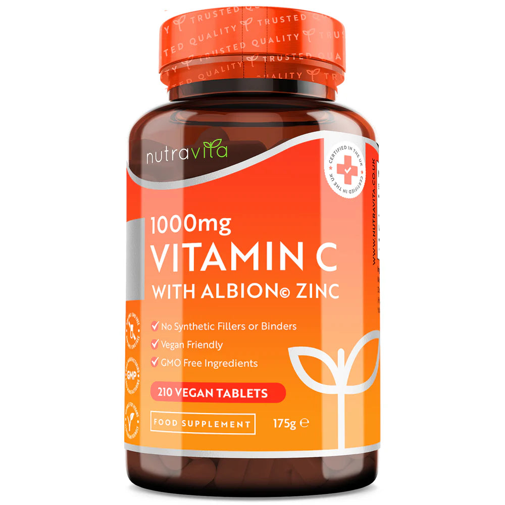 Vitamin C 1000 mg s cinkom (Albion® Cink) 15 mg 210 tablet <tc>Nutravita</tc>