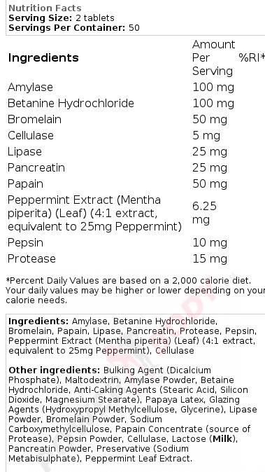 Encimska formula | Formula celotnega spektra - 100 tablet