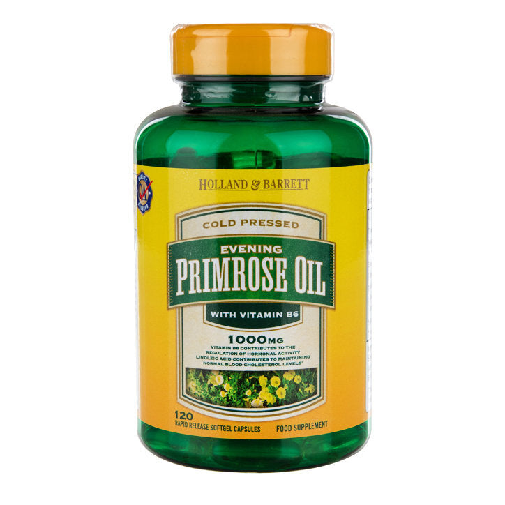 Evening Primrose Oil 1000mg 120 kapsule Holland & Barrett