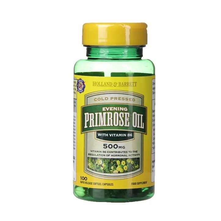 Večerno olje Primrose 500mg 100 kapsule Holland & Barrett
