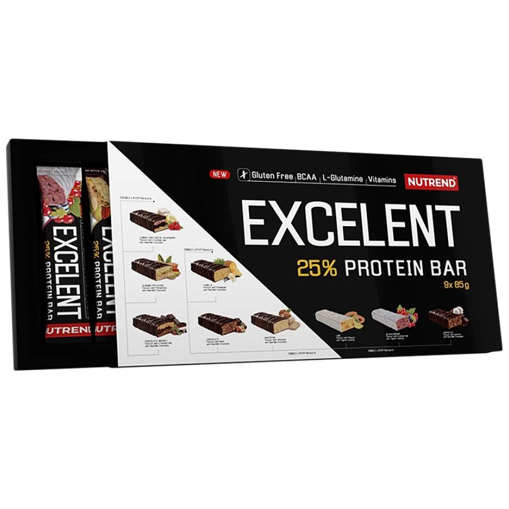 Odlična beljakovinska palica set 85G 9 x 85 gramov