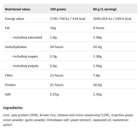 F ** King Okusni beljakovinski čips - 31% beljakovine - 60 gramov