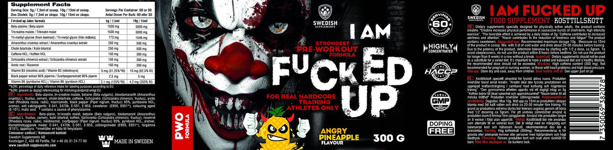 I am F#CKED UP JOKER Edition - 300 grams - Nutra Best Europe