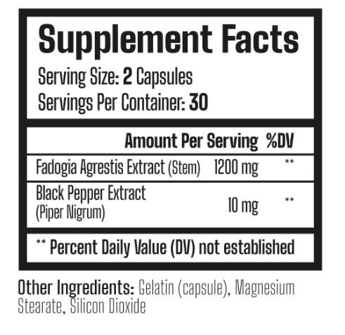 Fadogia agrestis 600 mg - 60 kapsul