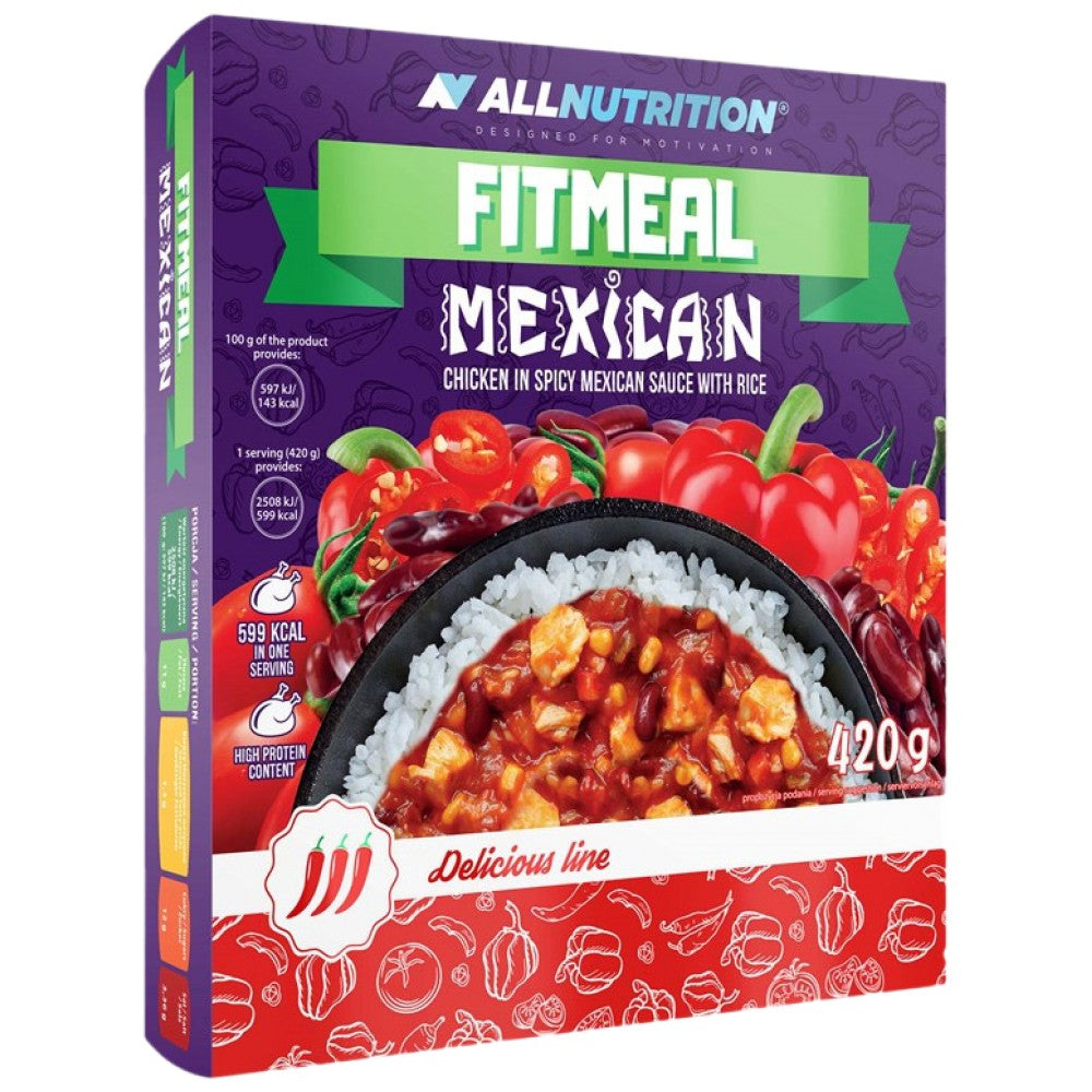 Fitmeal mehiška | Pripravljen za jesti z visoko beljakovinskimi obroki-420 gramov