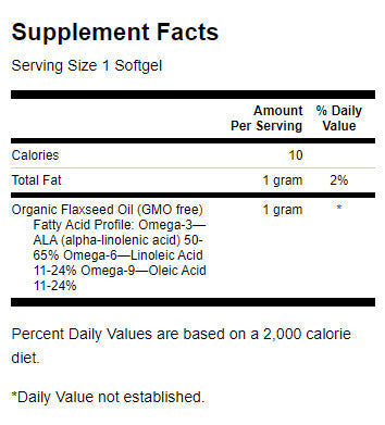 Laneno olje 1000 mg - 100 gel kapsul