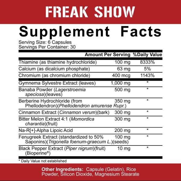 Freak Show | Insulin posnetek - 180 kapsul
