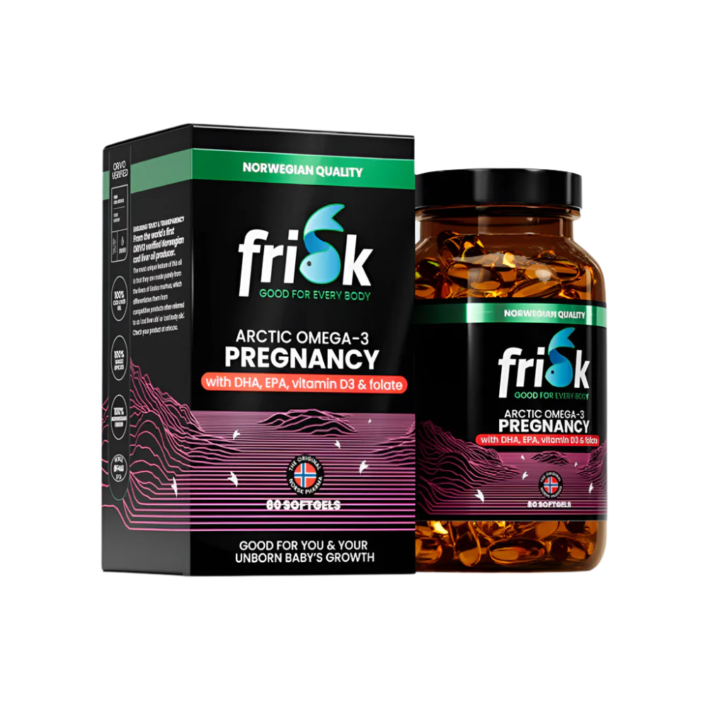 Arktična nosečnost-omega-3 za nosečnice-100% divjad z Norveške-80 kapsul