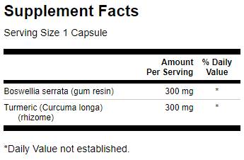 Celoten spekter Boswellia in Curcumin - 60 kapsul