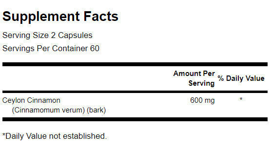 Celoten spekter True Cinnamon 300 mg - 120 kapsul