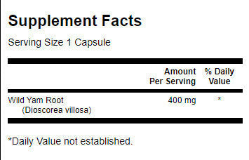 Celoten spekter Wild Yam 400 mg - 60 kapsul