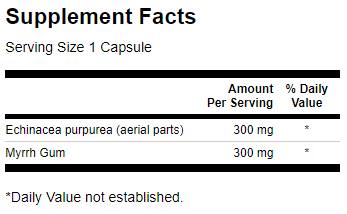 Celoten spekter Echinacea in Myrrh Gum 60 kapsul