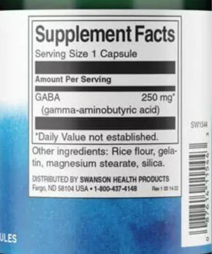 GABA 250 mg 60 kapsul