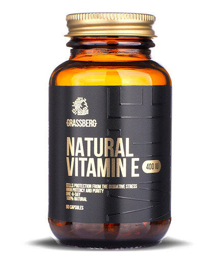 Grassberg Vitamin E 400 iu Naravni 60 kape