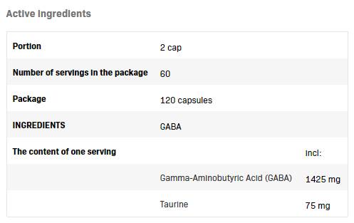 GABA CAPS - 120 kapsul