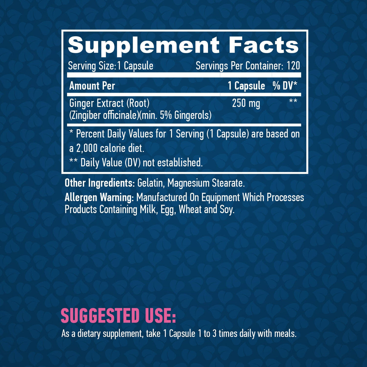 Ingver 250mg. / 120 VCAPS.