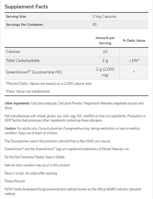 Glukozamin 1000 Vegetarijanec | GreenGrown® - 90 kapsul