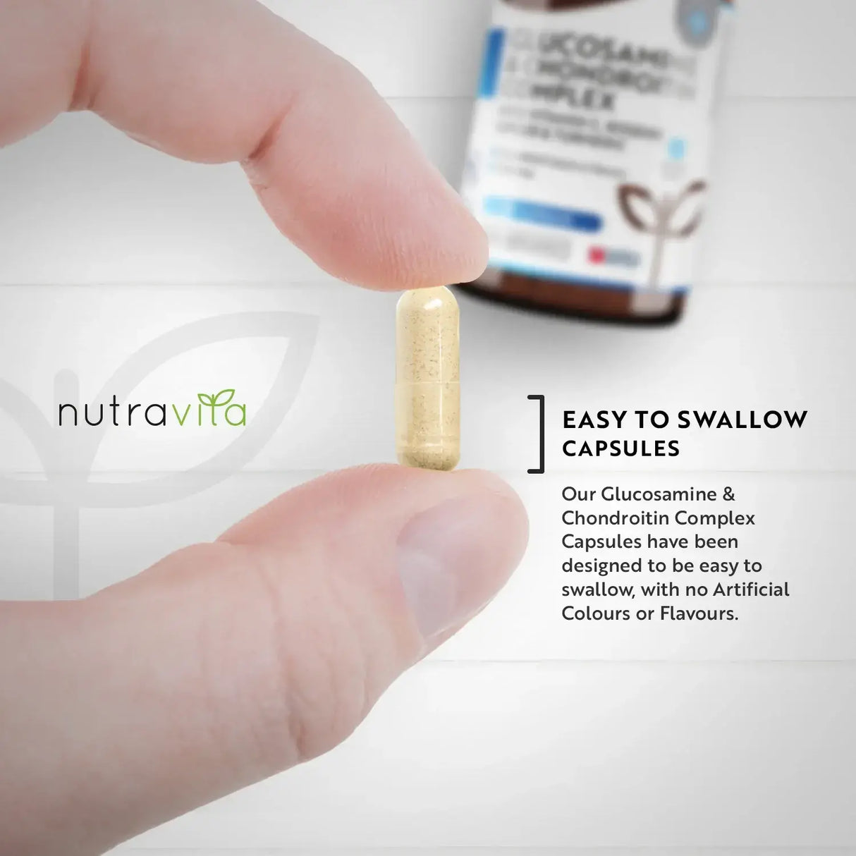 Glukozamin hondroitin /180 kapsul, 90 dni/ s kurkumo, ingverjem in vitaminom C <tc>Nutravita</tc>
