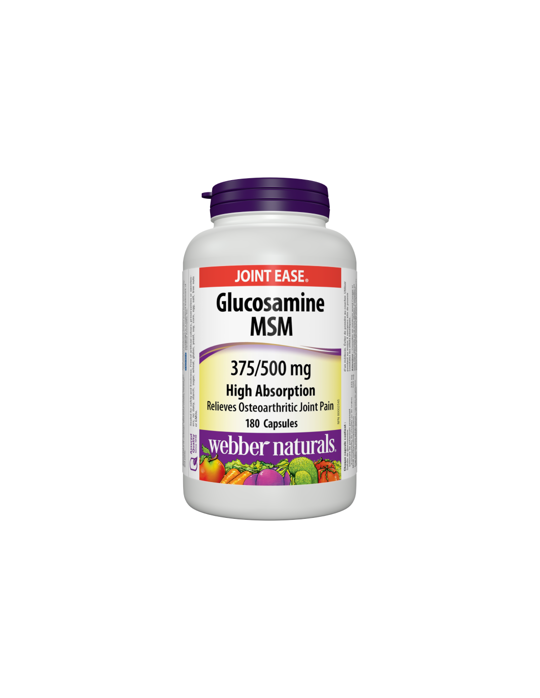 Glukozamin MSM - glukozamin 375 mg + MSM 500 mg - Zdravi sklepi, 180 kapsul