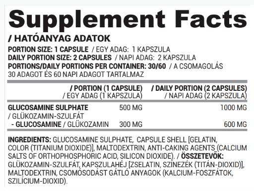 Glukozamin sulfat 500 mg - 60 kapsul