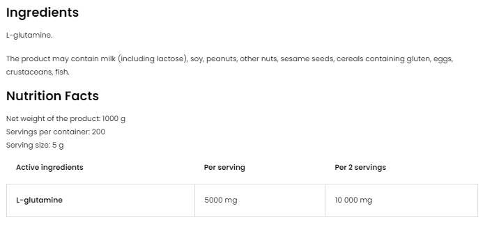 Glutamin v prahu - 300 gramov