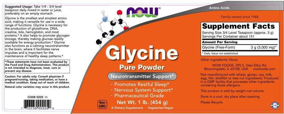 Glicin v prahu - 454 gramov