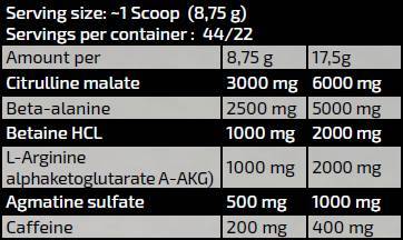 Zlata linija / Maryland Mišični stroj / vzorec pred vadbo - 17,5 gramov