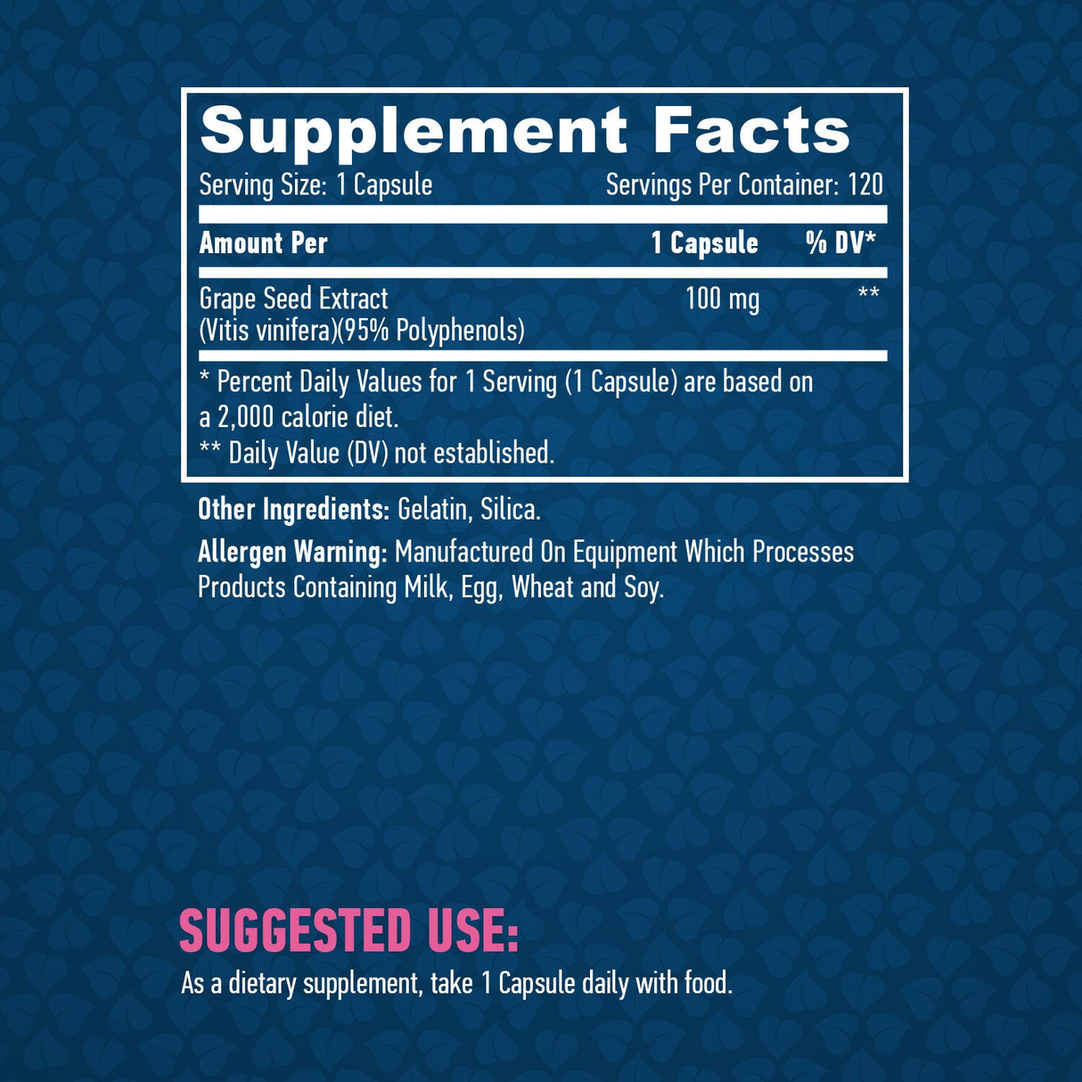 Ekstrakt grozdja 100 mg. / 120 kape.