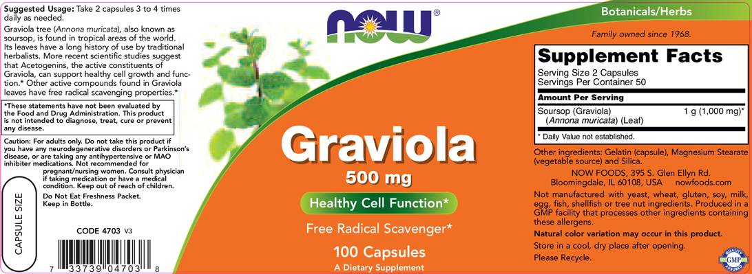 Graviola 500 mg - 100 kapsul