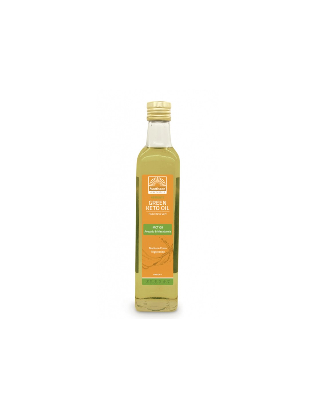 Kardiovaskularni sistem - Zeleno keto olje - MCT, avokado in makadamija, 500 ml <tc>Mattisson Healthstyle</tc>