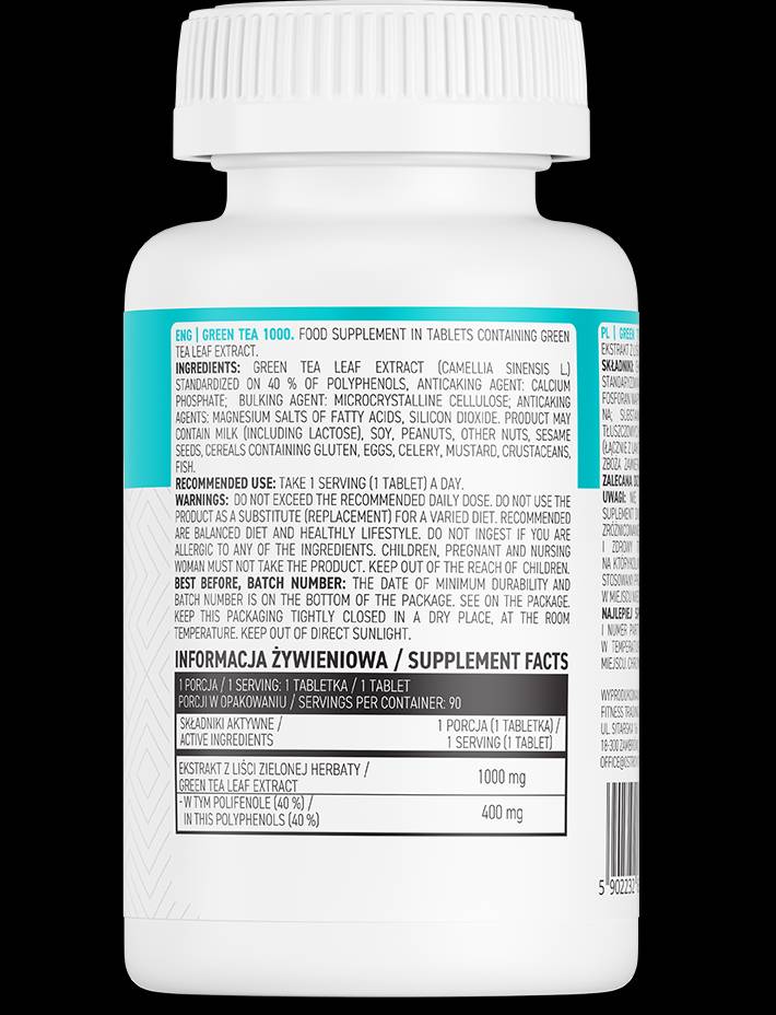 Zeleni čaj 1000 90 tablet