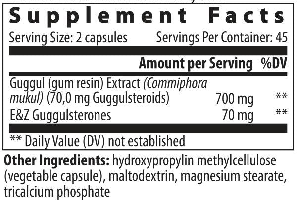 Guggulsterone - 90 kapsul