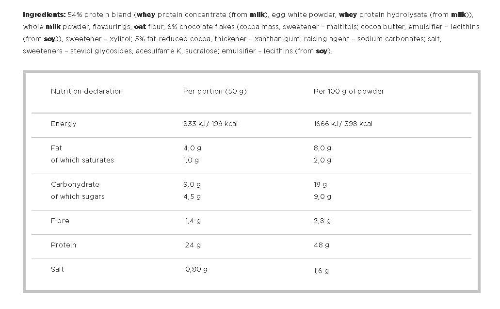 Živjo beljakovinski brownie 500 gramov