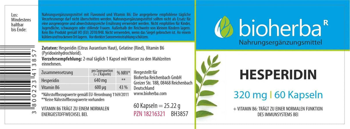 Hesperidin 320 mg - 60 kapsul