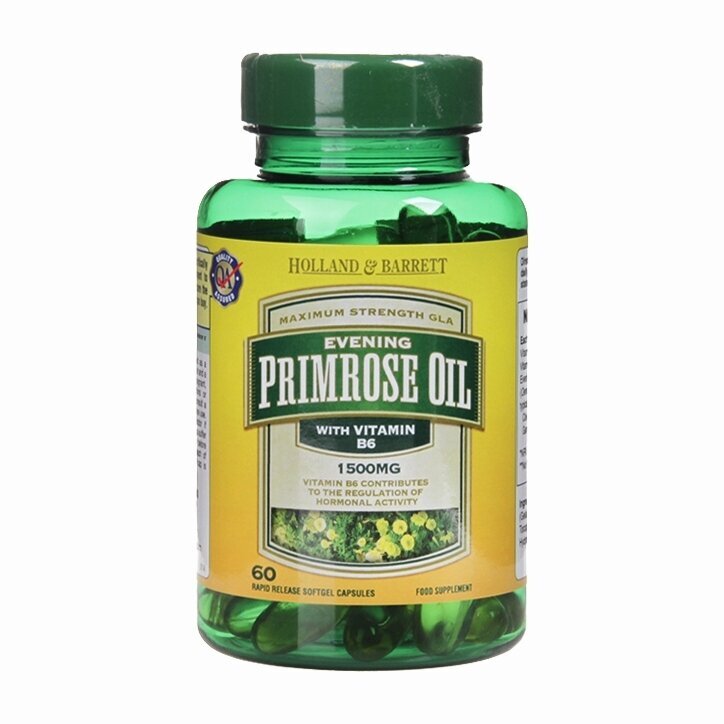 Visoka trdnost hladno stisnjena | Večerno olje primroze 1500 mg - 60 kapsul