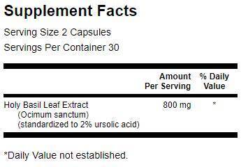 Sveti izvleček bazilike (Tulsi) 400 mg - 60 kapsul
