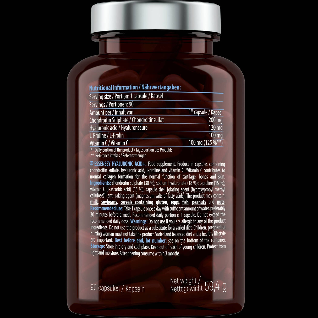 Hialuronska kislina 120 mg - 90 kapsul