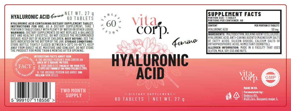 Hialuronska kislina 50 mg - 60 tablet