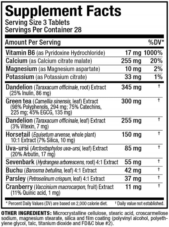 Sistem za odstranjevanje vode v hidradriji / pred cesti - 84 tablet