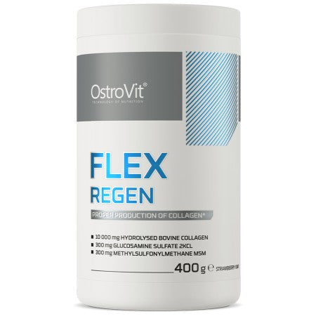 Flex regen | Kolagen + glukozamin, hondroitin, MSM, hialuronska kislina 400 gramov