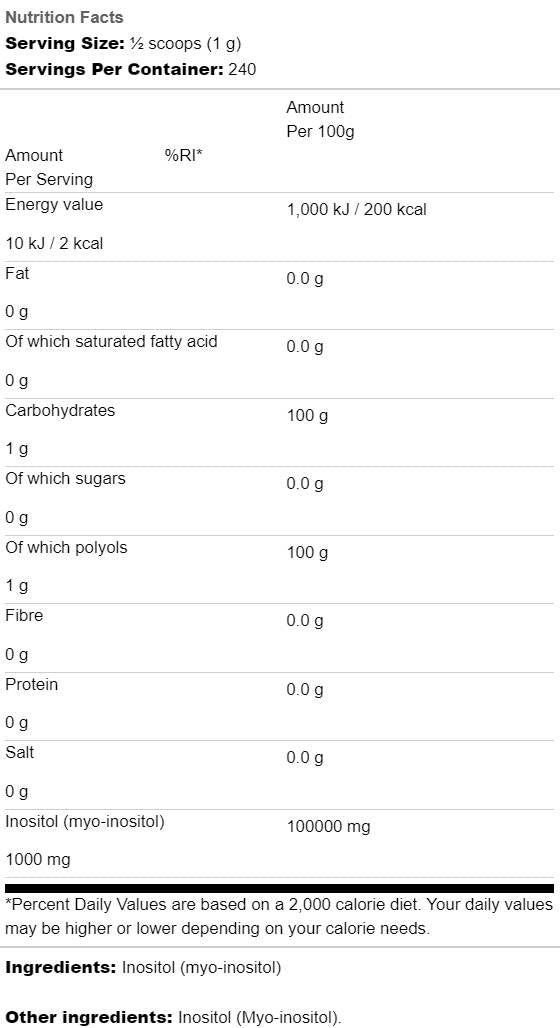 Inositol v prahu - 240 gramov