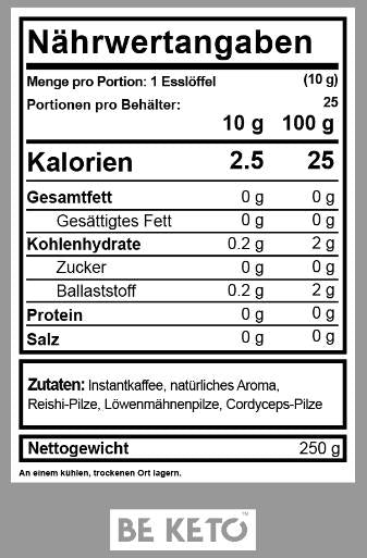 Instant kava - mešanica gob - 250 gramov